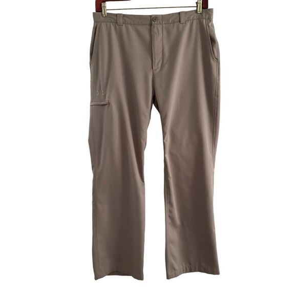 Under Armour Performance Khaki Polyester Golf Pants Men’s Size 34R - Picture 1 of 8